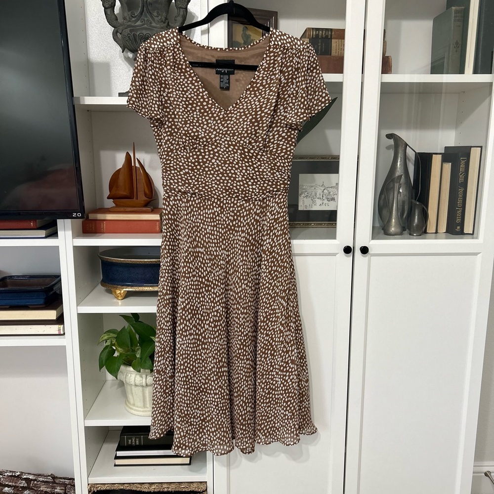 Brown Polka Dot Dress